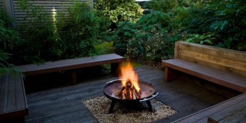 Krb v krajinném designu: jak udělat krb z kamenů v zemi